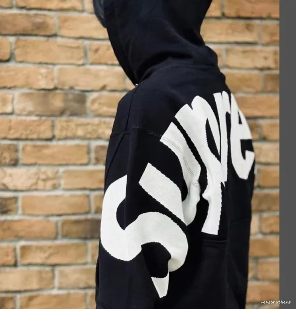 M Black HOODED Hoodie XL LOGO Big Back SWEATSHIRT L Grey S Sweatshirt LOGO BIG JACQUARD 1020